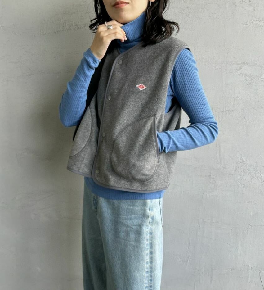 Fleece Collarless Vest