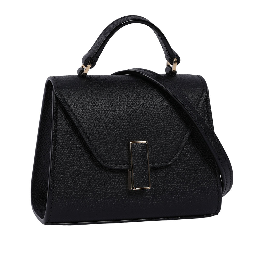 【Valextra】Iside 轉釦牛皮迷你小腰包