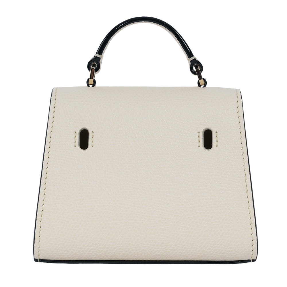 【Valextra】Iside 轉釦牛皮迷你小腰包(羊毛白)SGES0061028LOCPL99WW