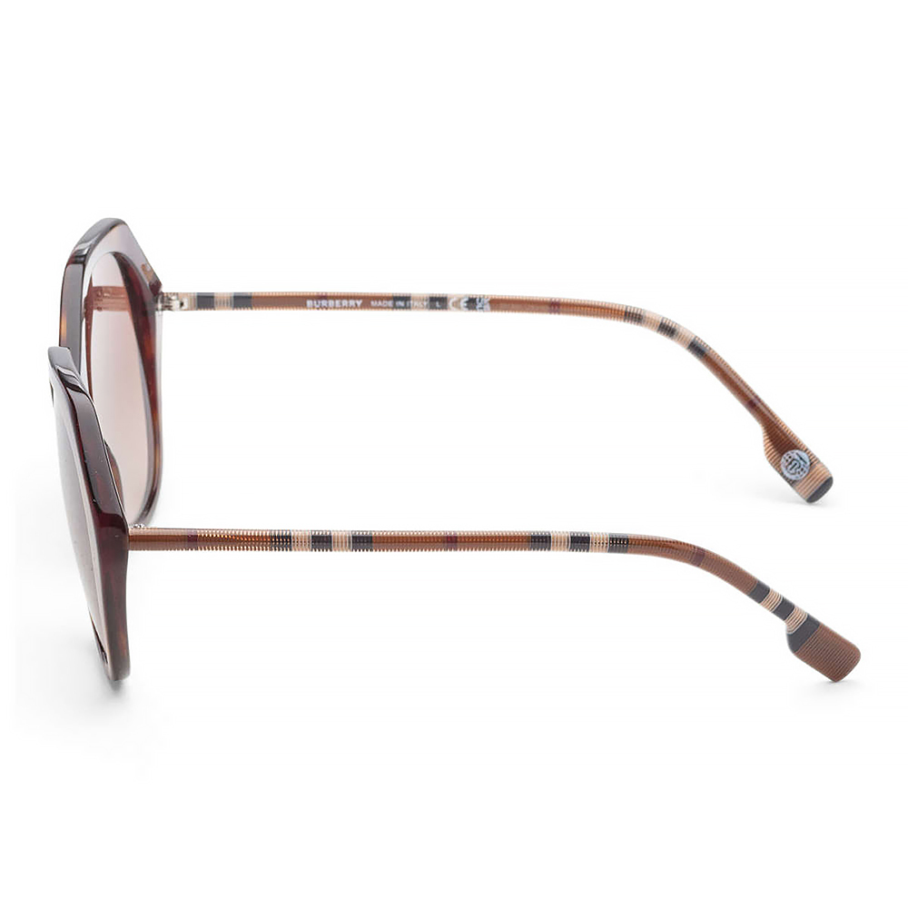 (預購)【Burberry】BE4375-401713-55 女士棕色不規則太陽眼鏡