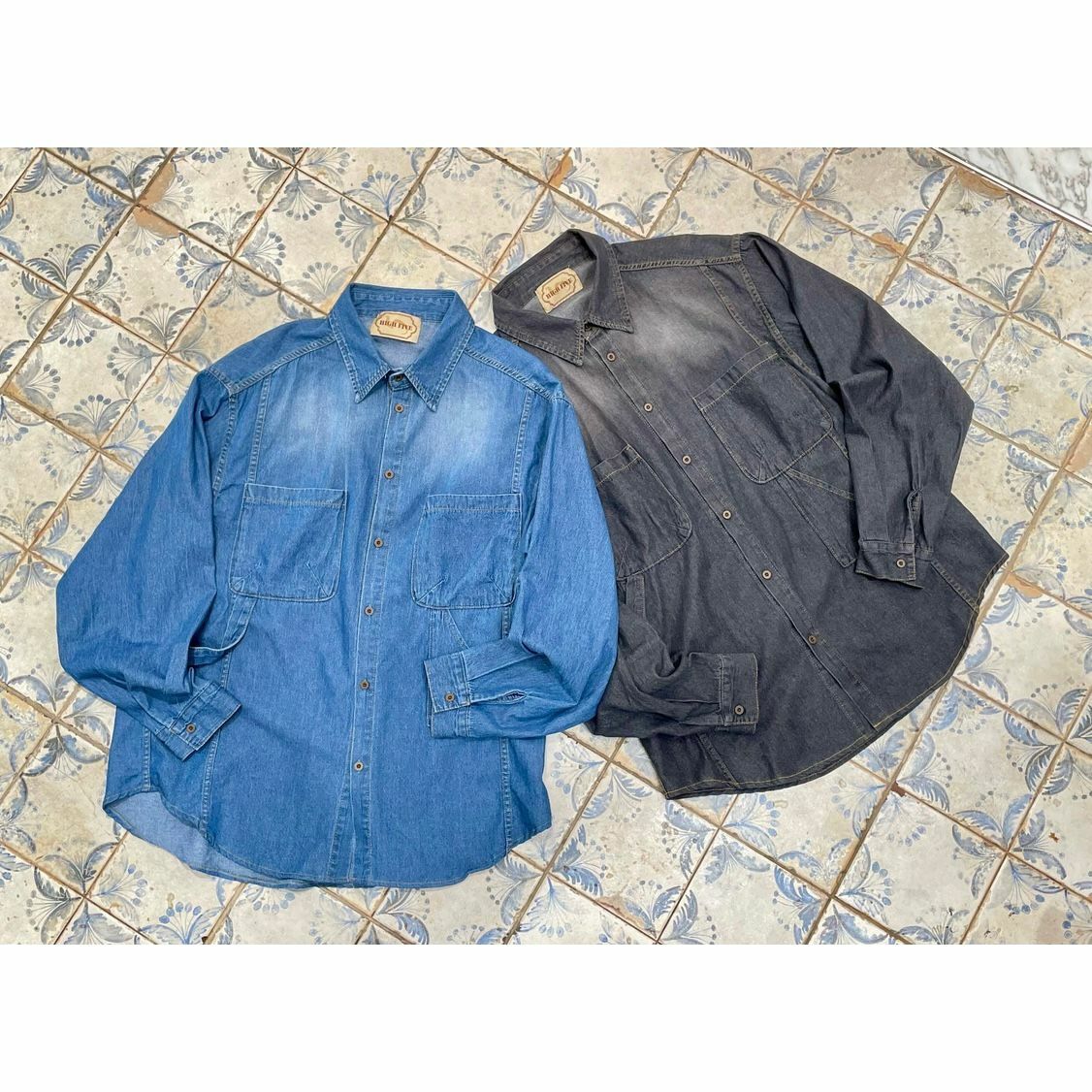 洗水長袖牛仔恤衫 HIGH FIVE-106S