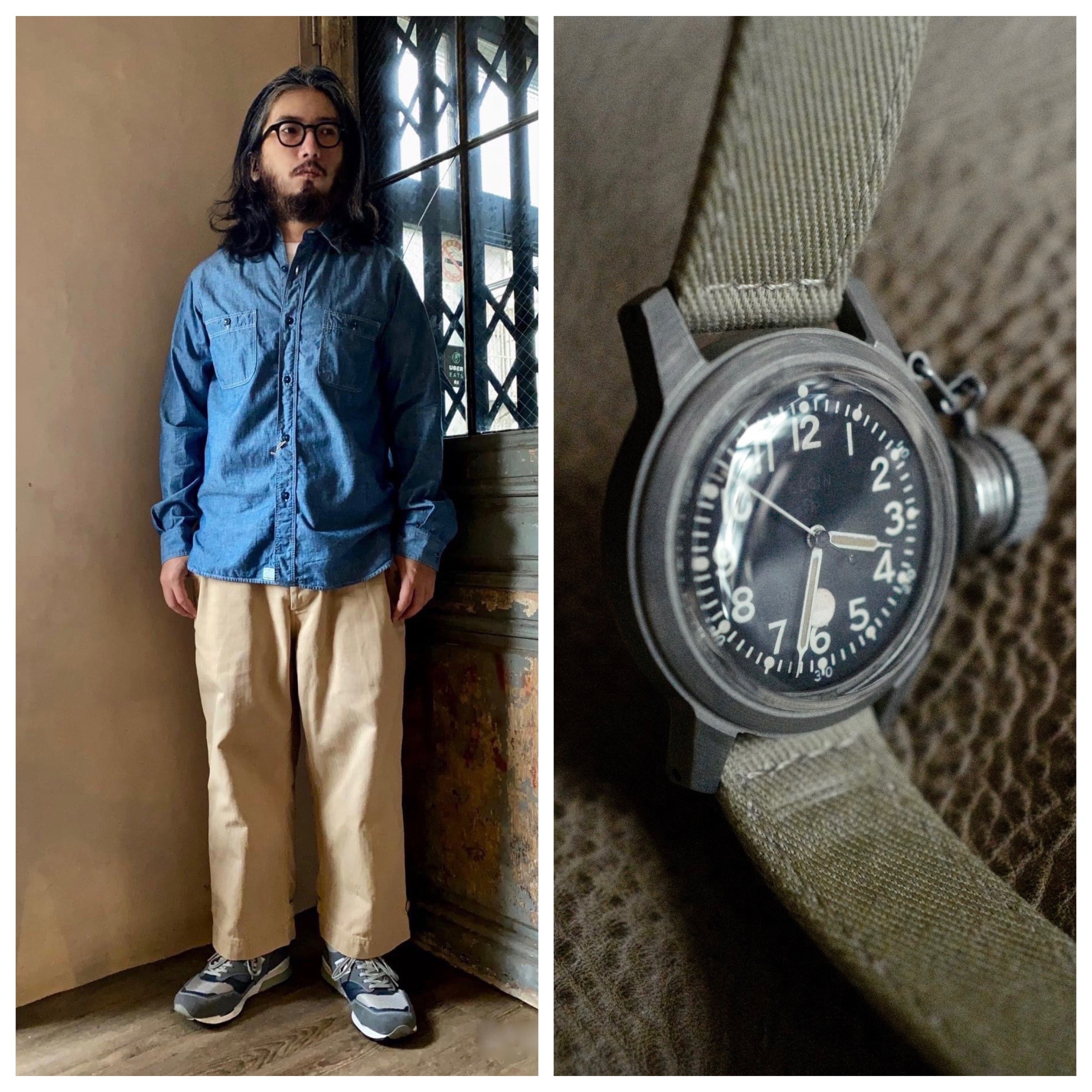 W&A HBT military style pants / 卡其 Khaki