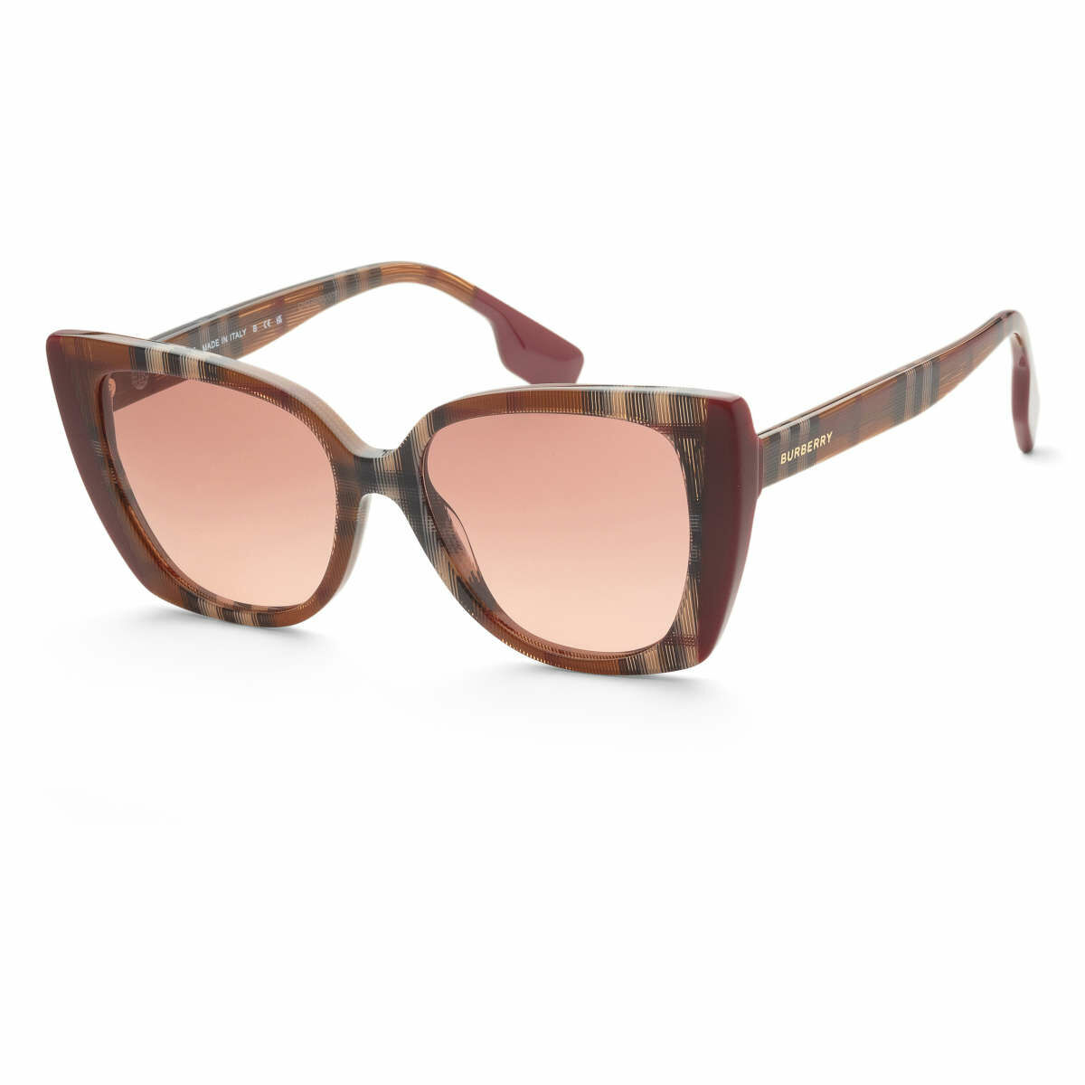 (預購)【Burberry】BE4393-405413-54 女士 紅色 方形 太陽眼鏡