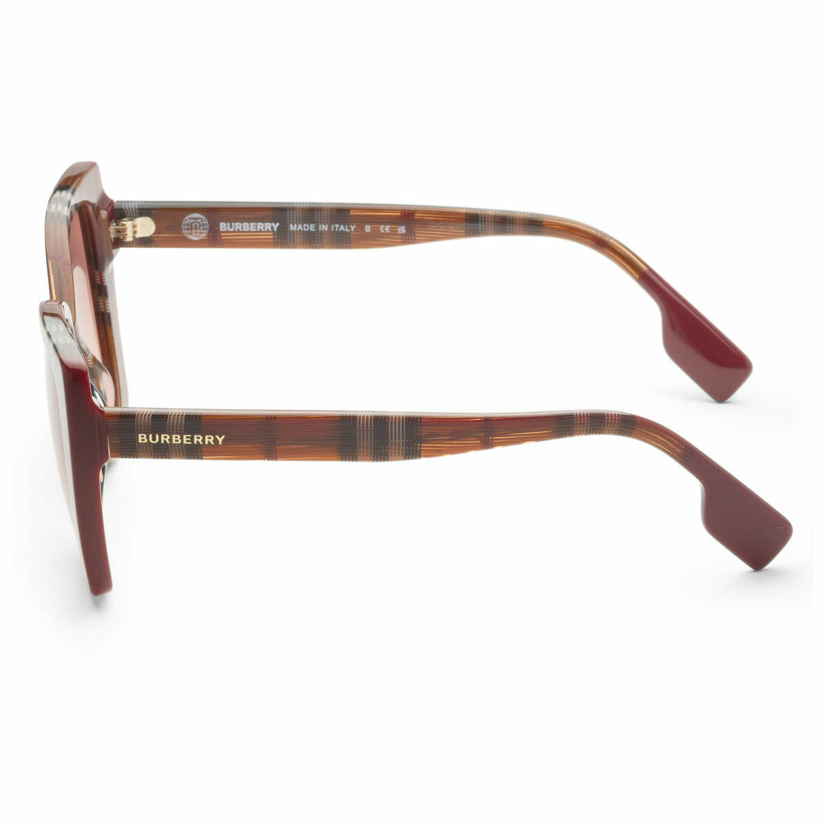 (預購)【Burberry】BE4393-405413-54 女士 紅色 方形 太陽眼鏡