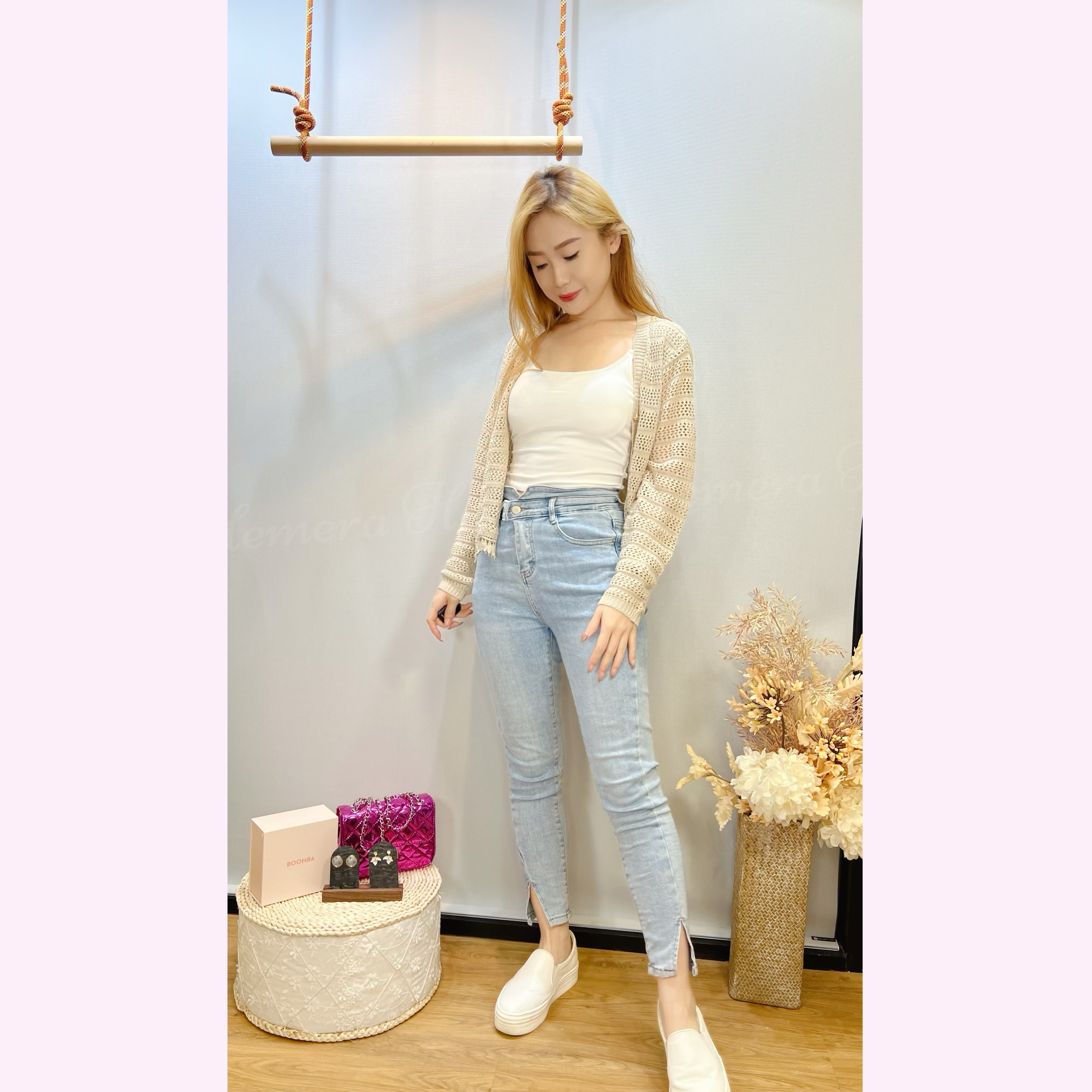 IN STOCK: JK24W1008 休閒縷空soso外套