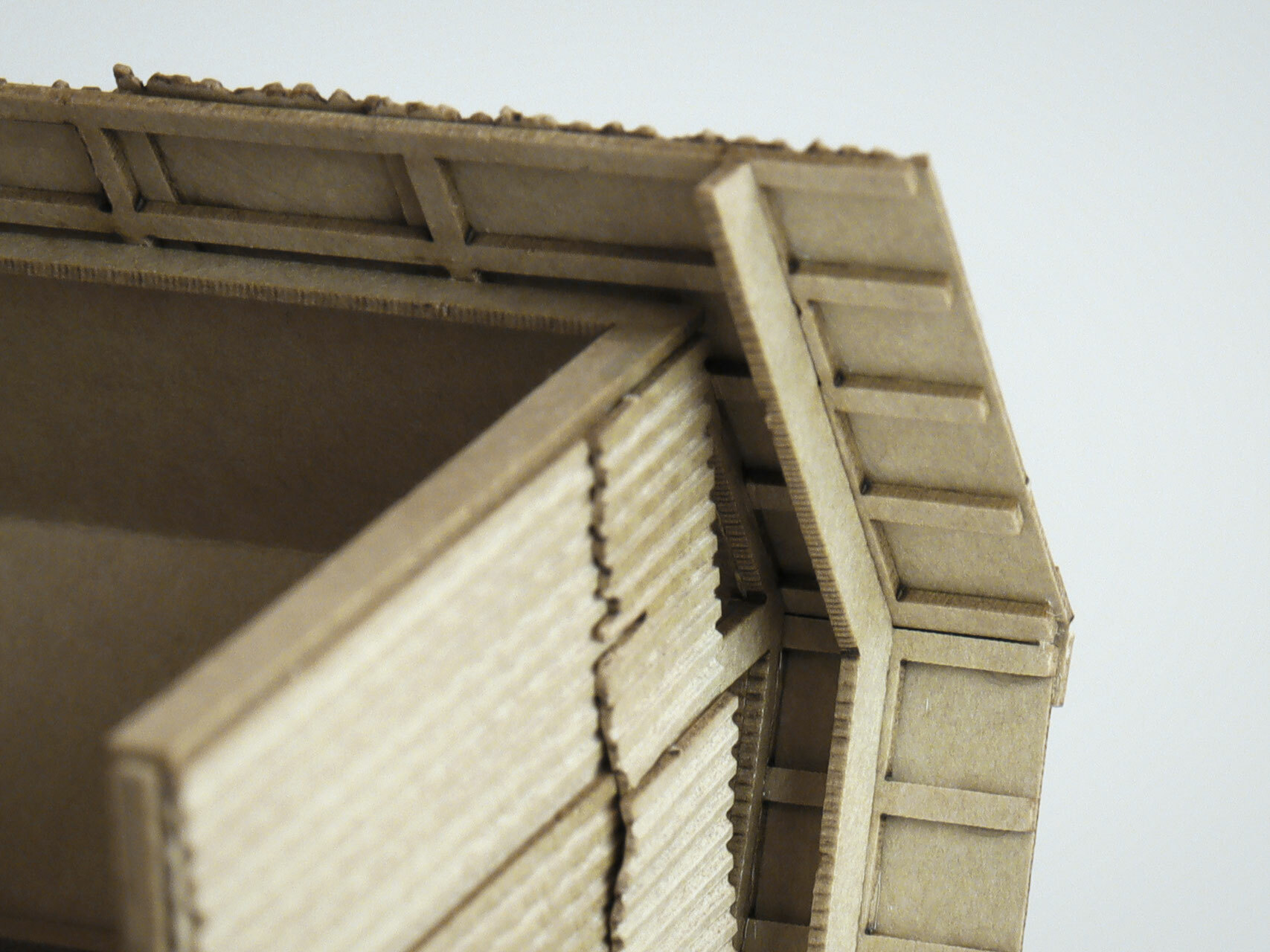 梅桜堂 ST-008-80U 1/80 候車棚A.未塗装套件(有路標)