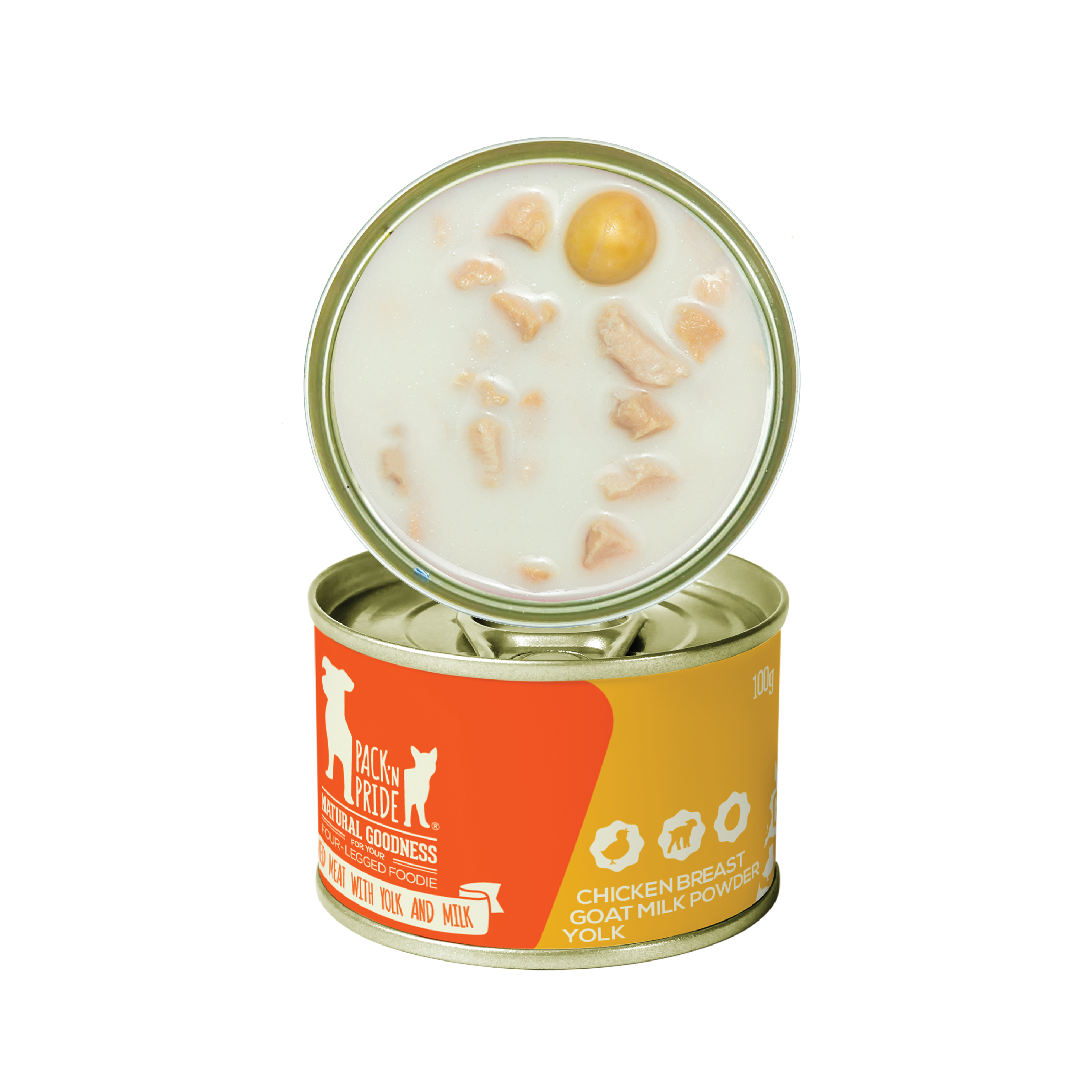 PNR90541- 狗罐食品- 蛋黃羊奶燉雞 (100g)