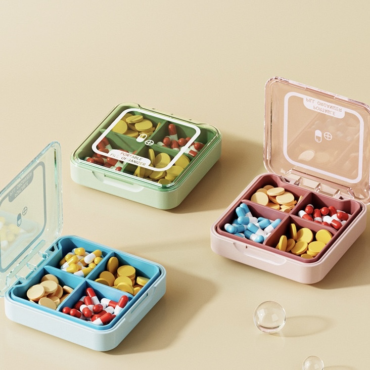 【客製】加厚便攜式透明藥盒