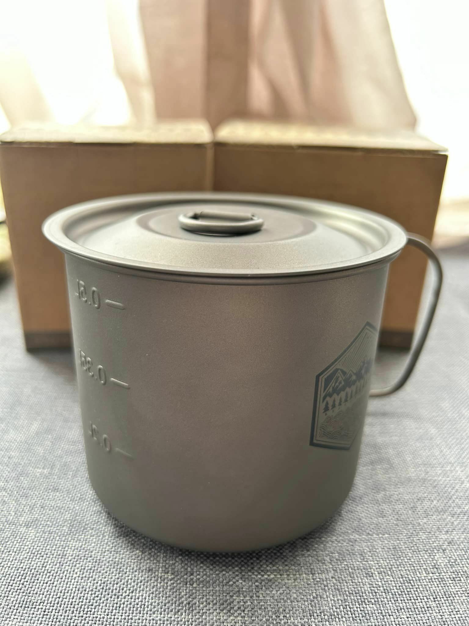 Prometheus Design Werx Ti-Line 600毫升迷你鍋杯-帶蓋