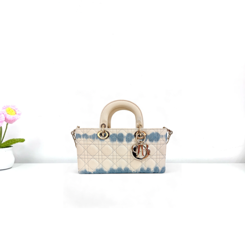 Dior Lady D-Joy Bag - Denim / Ghw