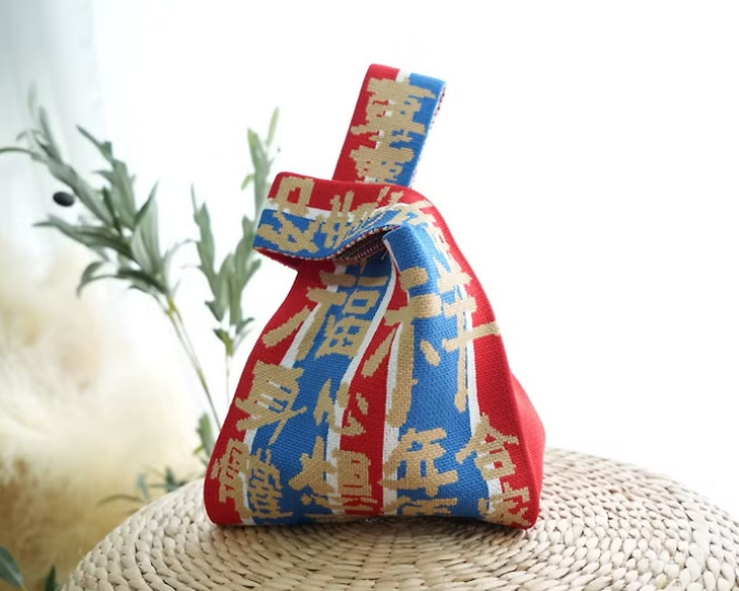 【經典紅白藍】針織袋 手挽袋 手提袋丨Amazing Studio