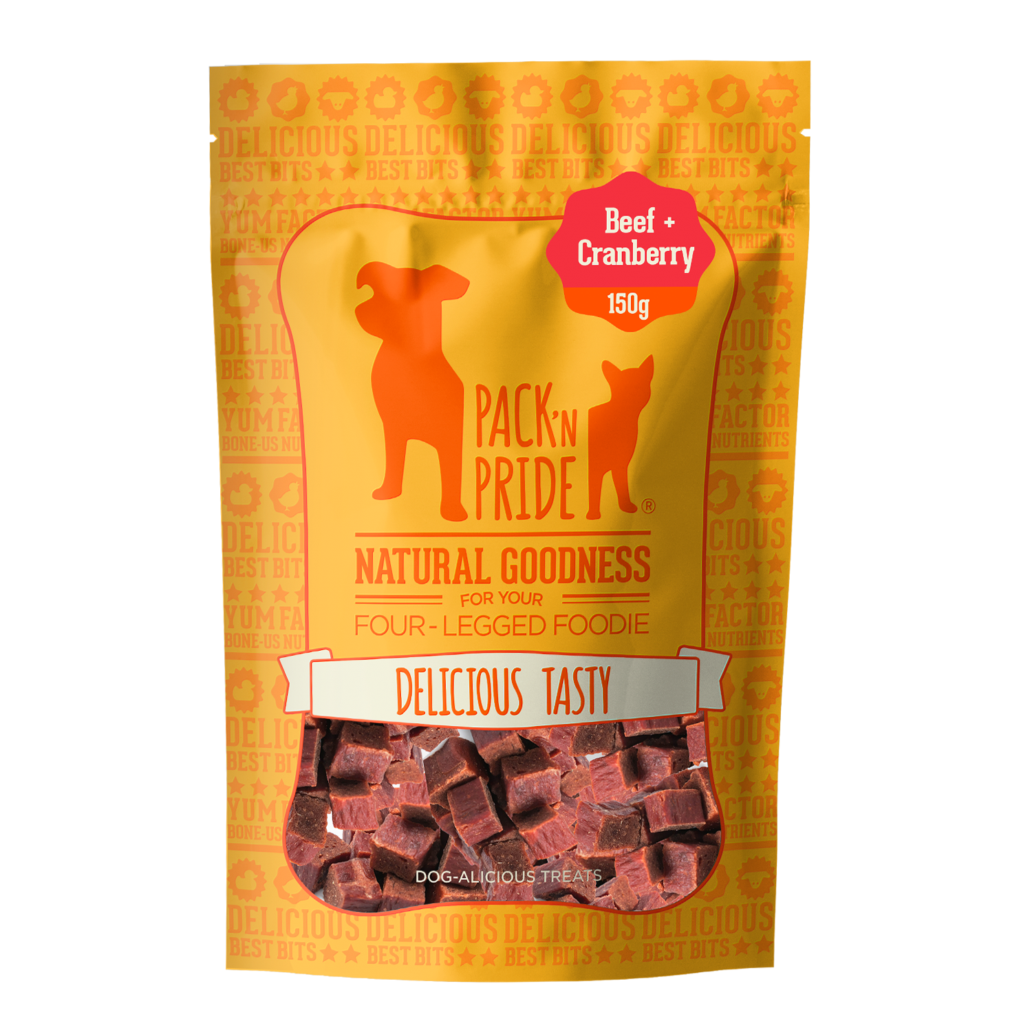 PNR90336- 蔓越莓牛肉粒 (150g) 狗小食
