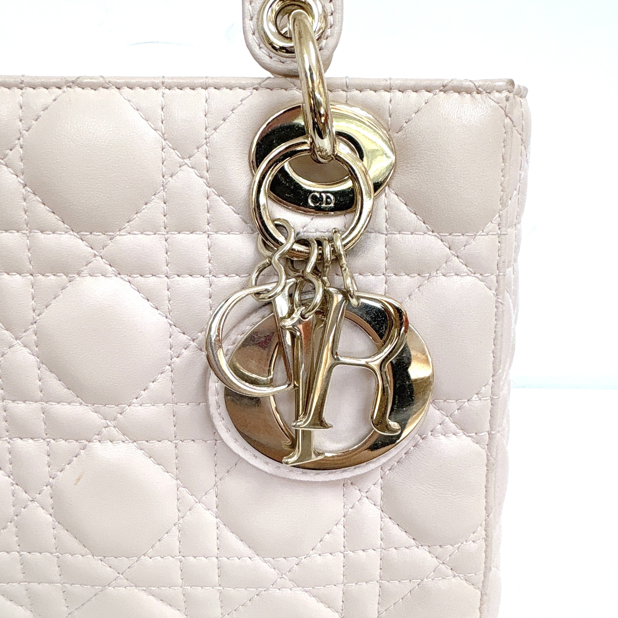 Dior Lady Dior Handbag - Pink / Ghw