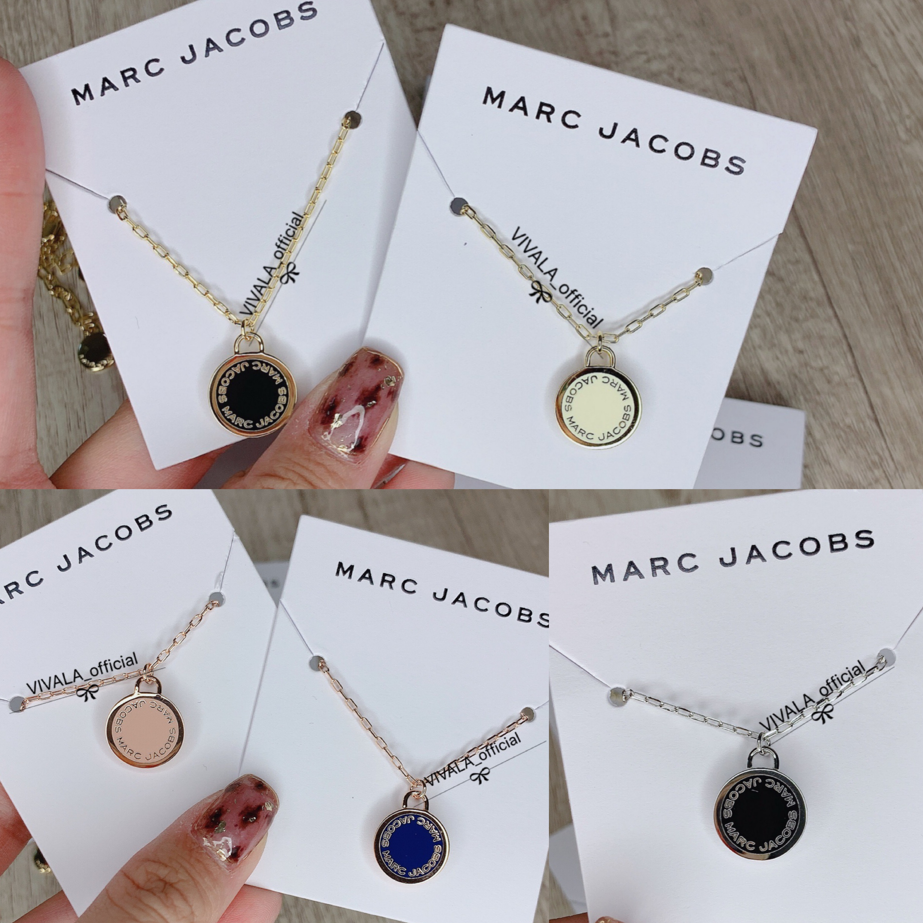 Marc Jacobs - Logo Disc Pendant Necklace (M0008546)