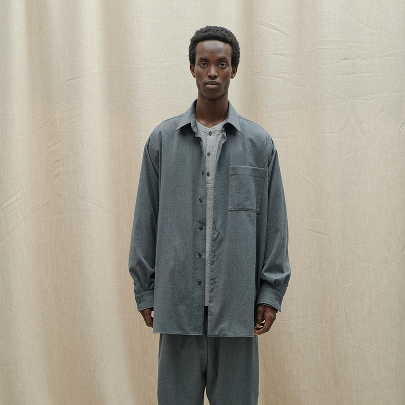 YOKO SAKAMOTO Suit Big Shirt Charcoal Gray(A Set with P