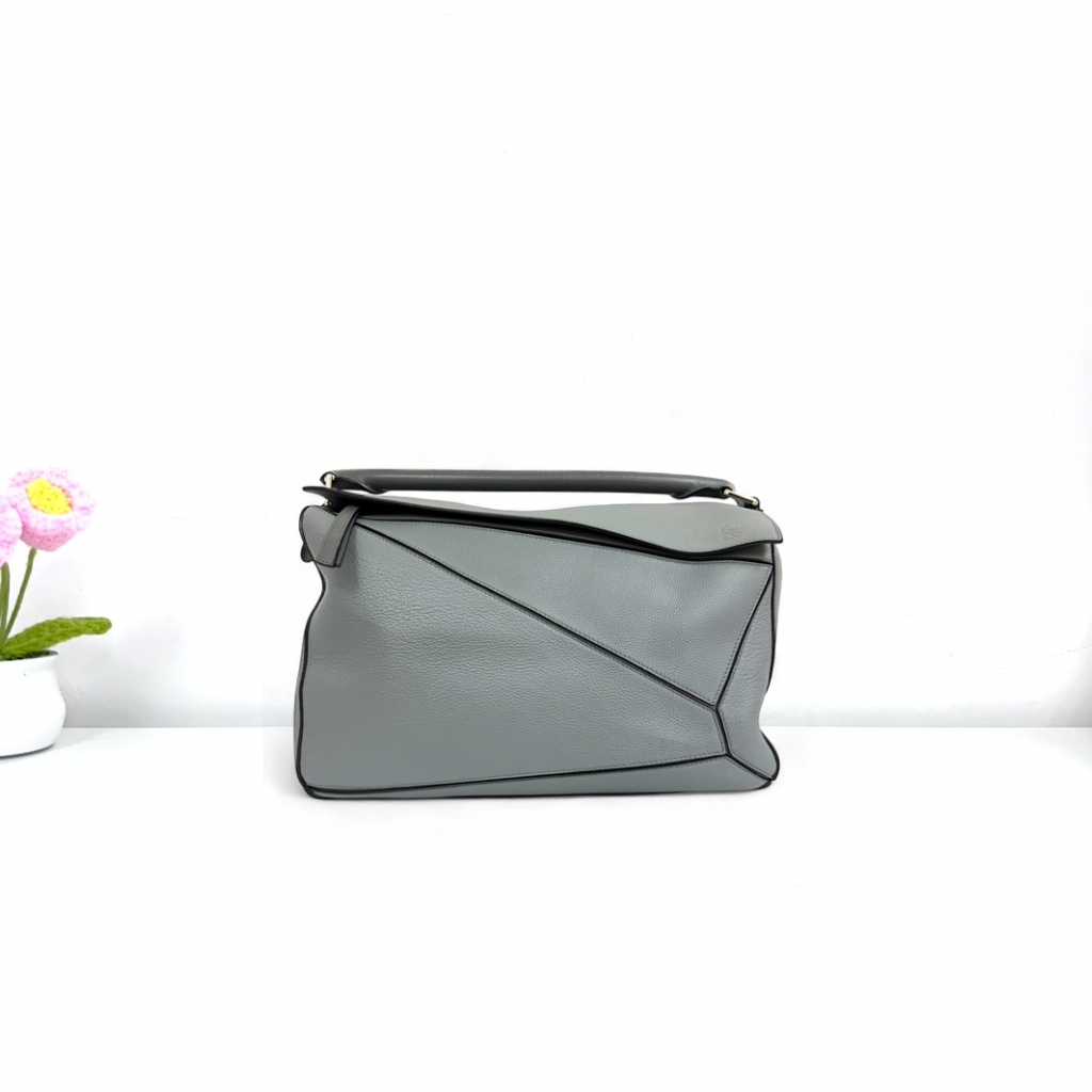 LOEWE Large Puzzle bag - Grey / Shw