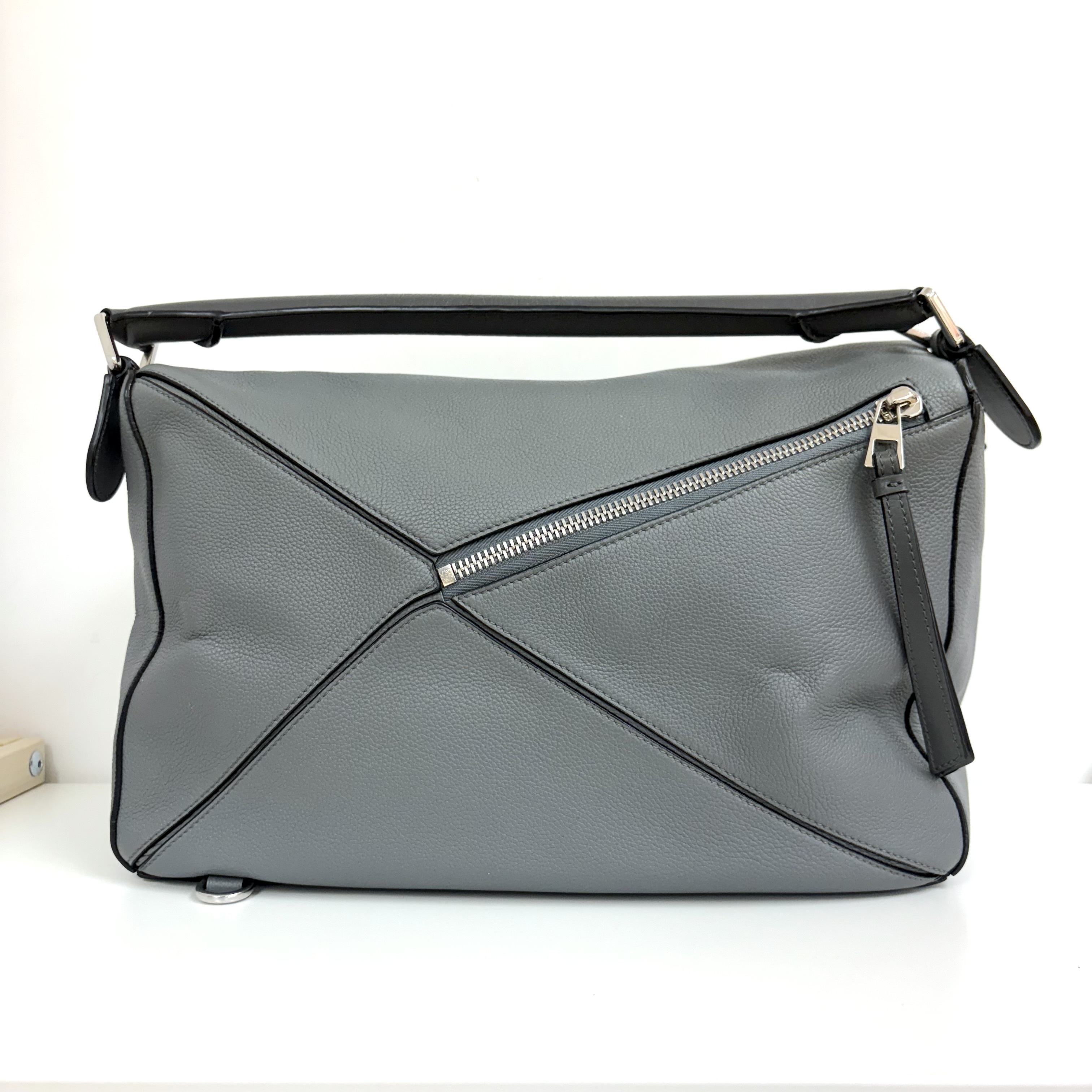 LOEWE Large Puzzle bag - Grey / Shw