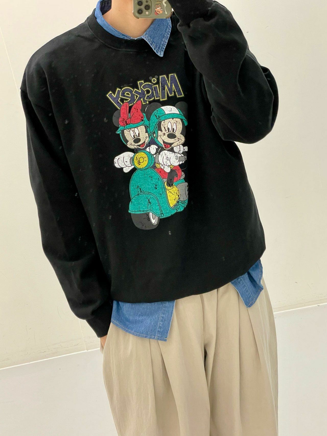 卡通圖案英文字衛衣 HIGH FIVE-112T