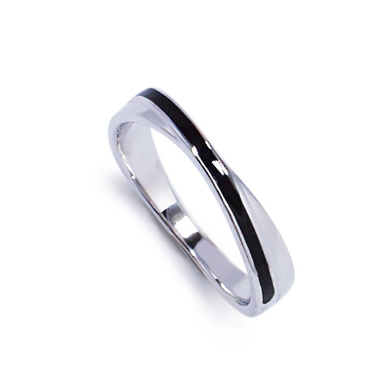 堅毅無暇 純銀男戒