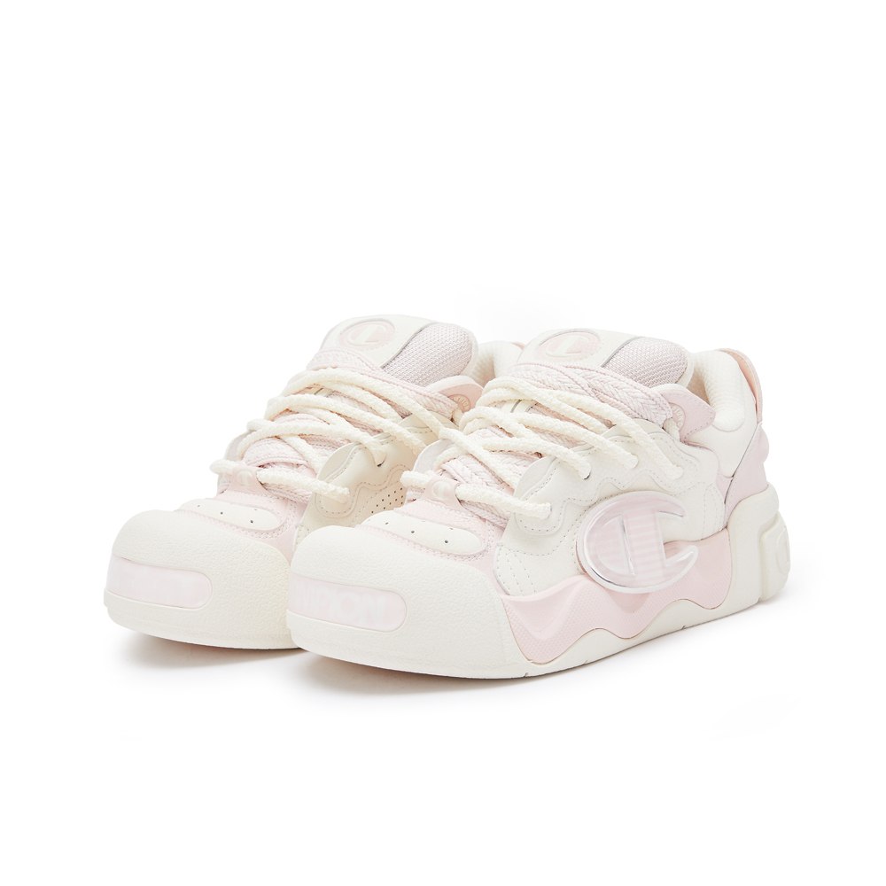 女款-AutoSkate V1撕撕樂麵包鞋-淺米色/淺粉紅色（U4CFCTW03K1）