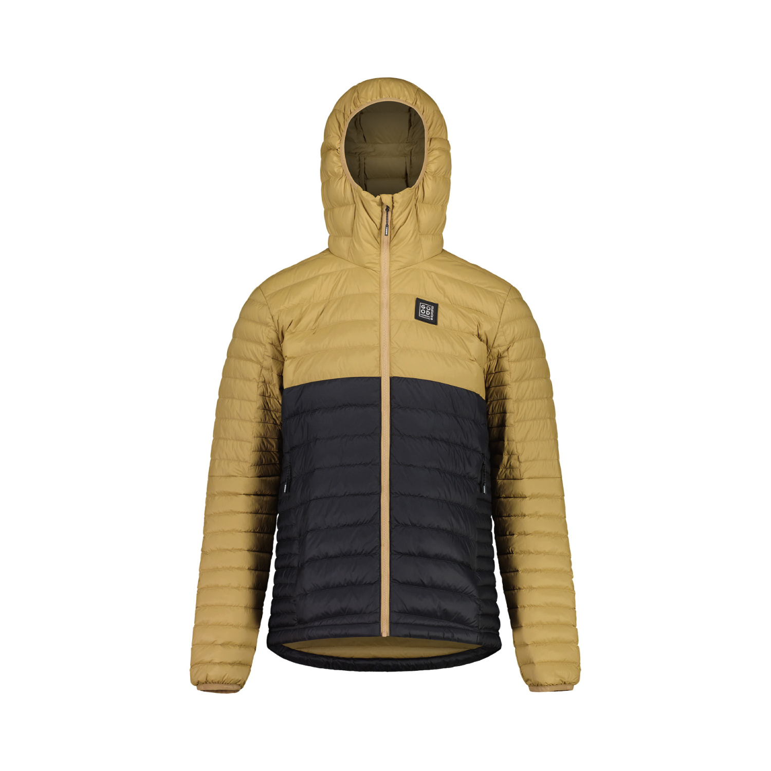 【MALOJA】男輕量再生羽絨連帽外套 / 24MA38213-[卡其黑]