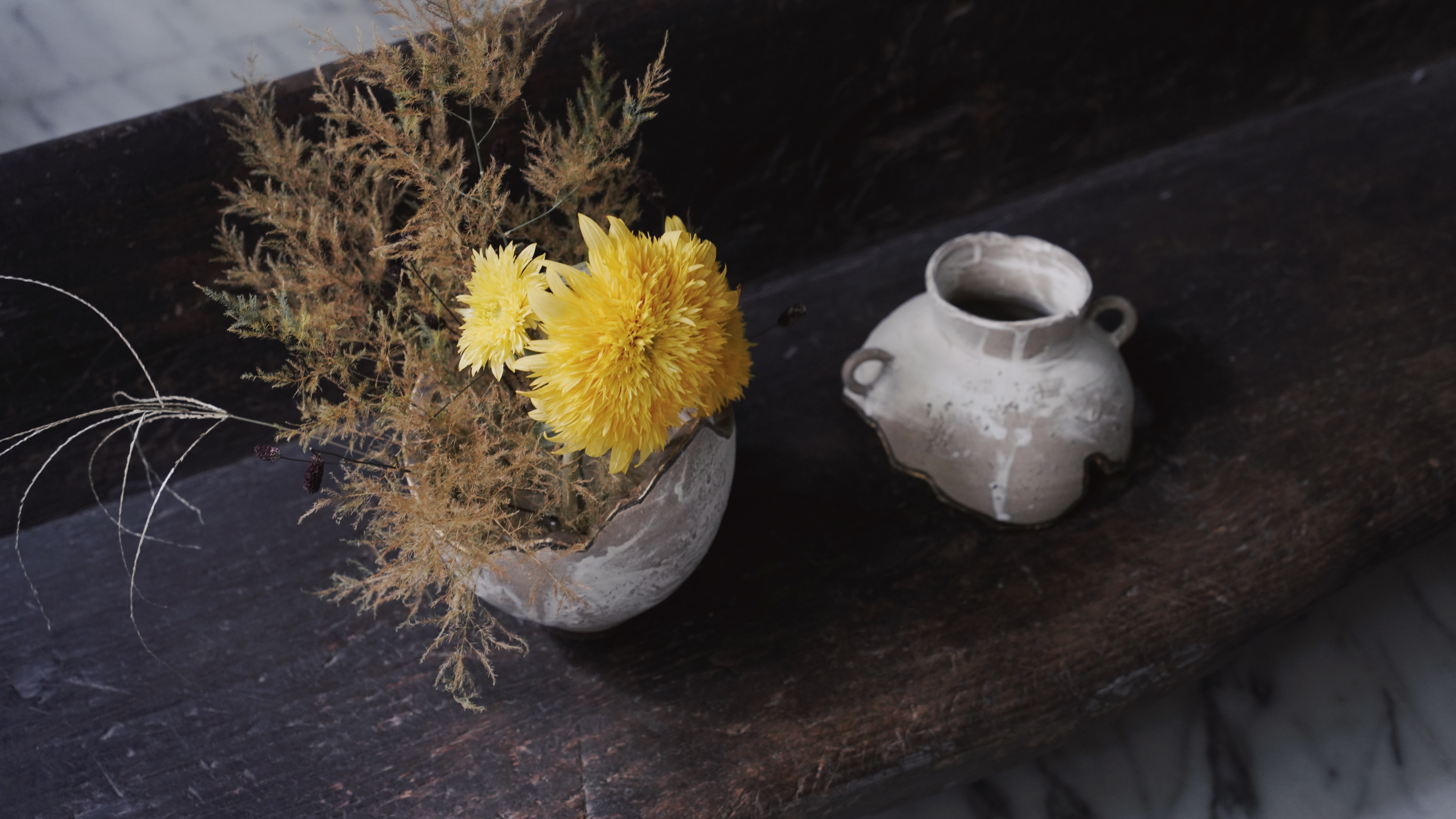 合起來時，要裝些什麼？｜望氣 Seeing Qi｜雙耳兩件式花器 no.4