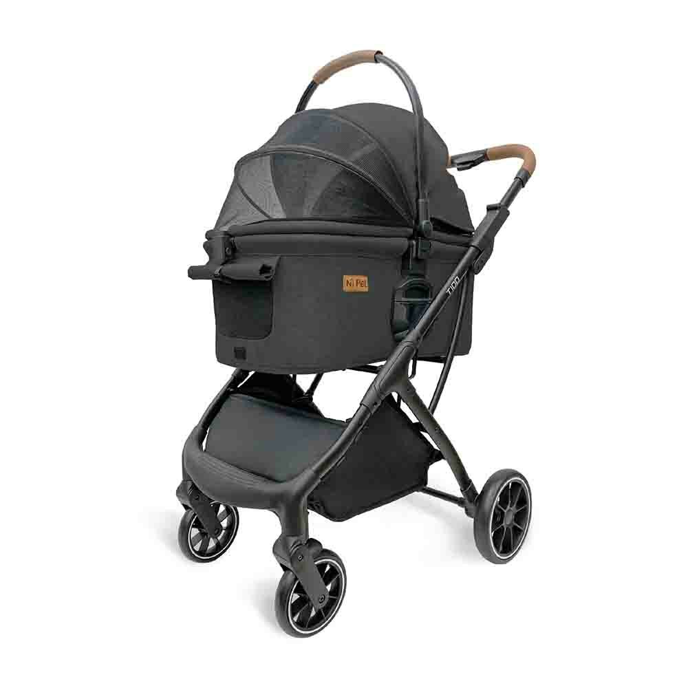 【Ni Pet】T100 Plus 分離式寵物推車-曜石黑