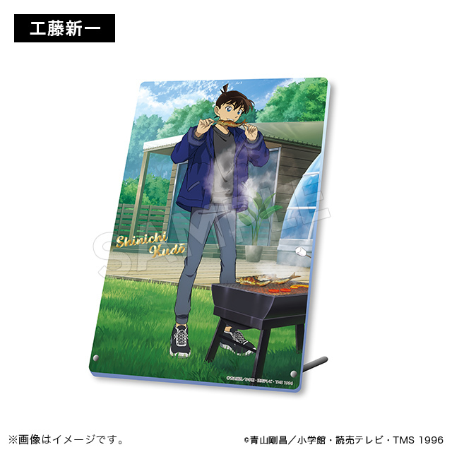 柯南日版豪華露營系列-壓克力板畫-新一