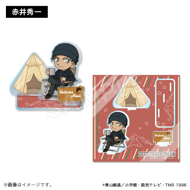 柯南日版豪華露營系列-迷你壓克力場景組-赤井