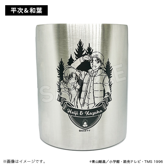 柯南日版豪華露營系列-不鏽鋼杯-平次&和葉