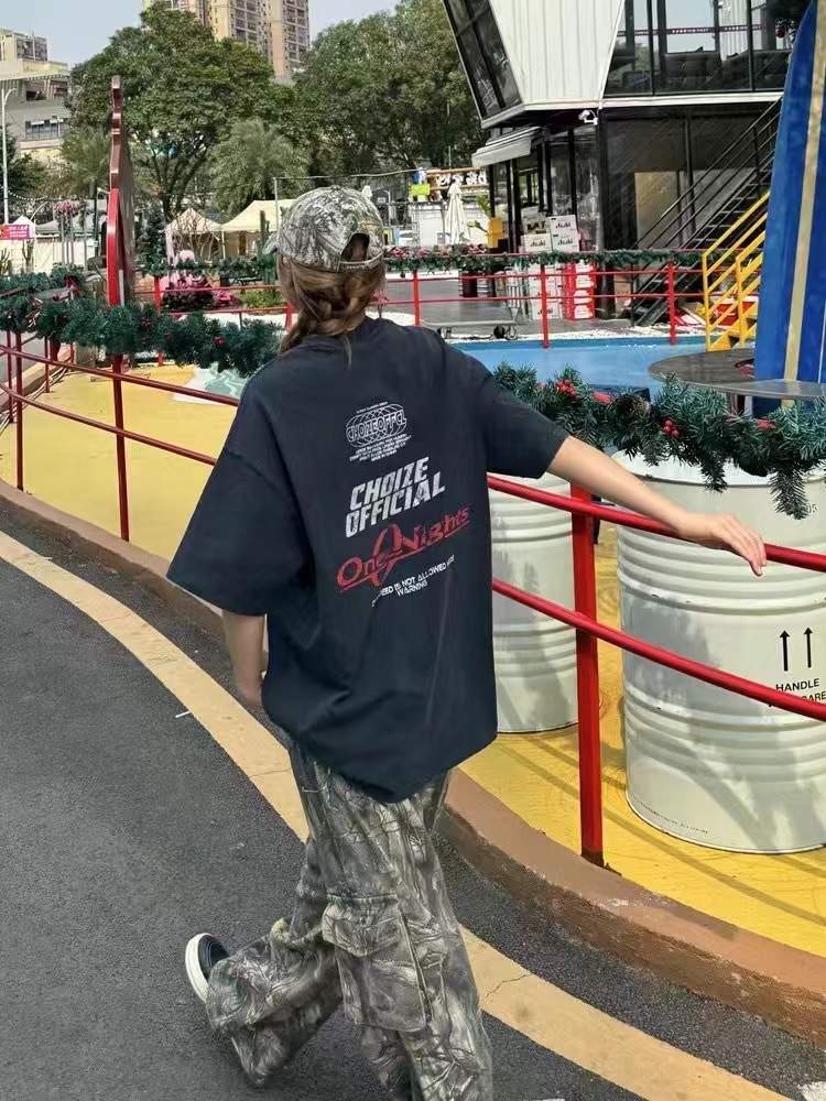 (GOAL) 美式logo水洗短tee CHOIZE