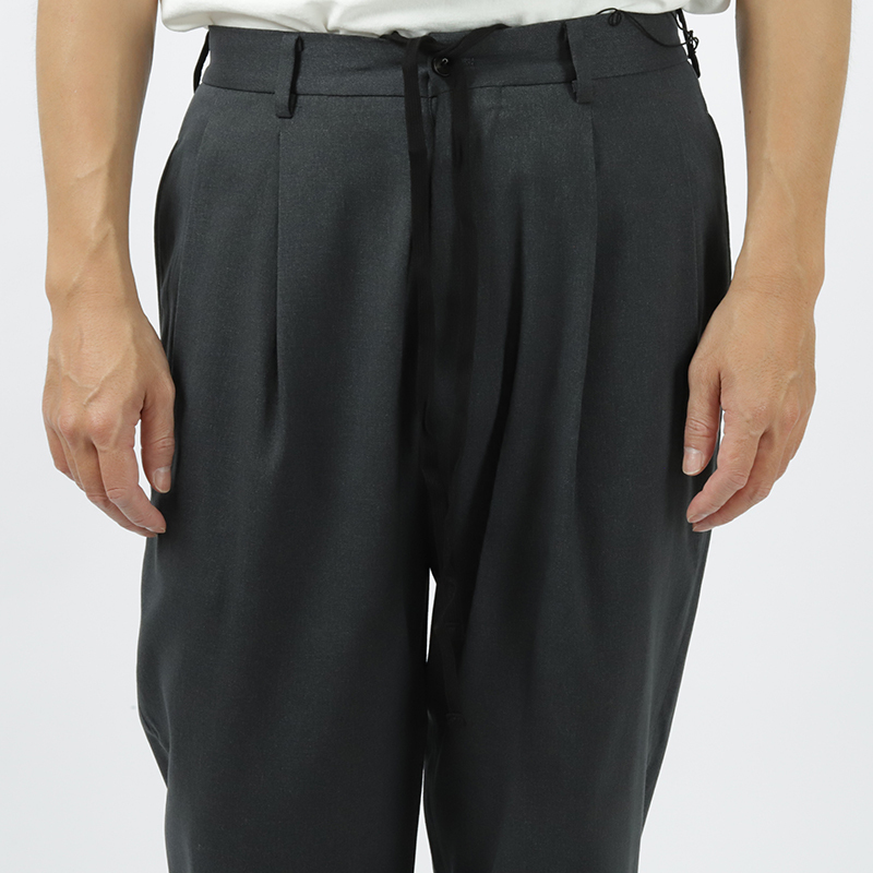 YOKO SAKAMOTO Suit Tapered Trousers Charcoal Gray