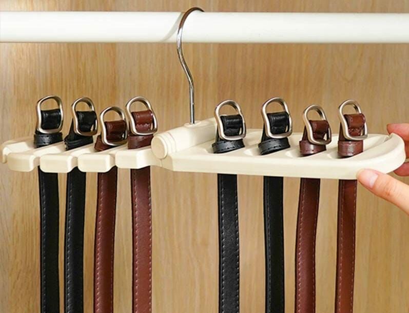 1個日本暢銷 創意多功能皮帶收納架Y1335