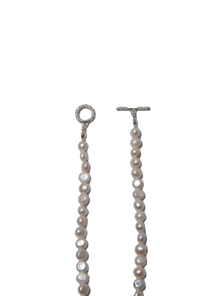 D　COOTIE PRODUCTIONS COOTIE PRODUCTIONS - Distortion Cross Pearl Necklace (T
