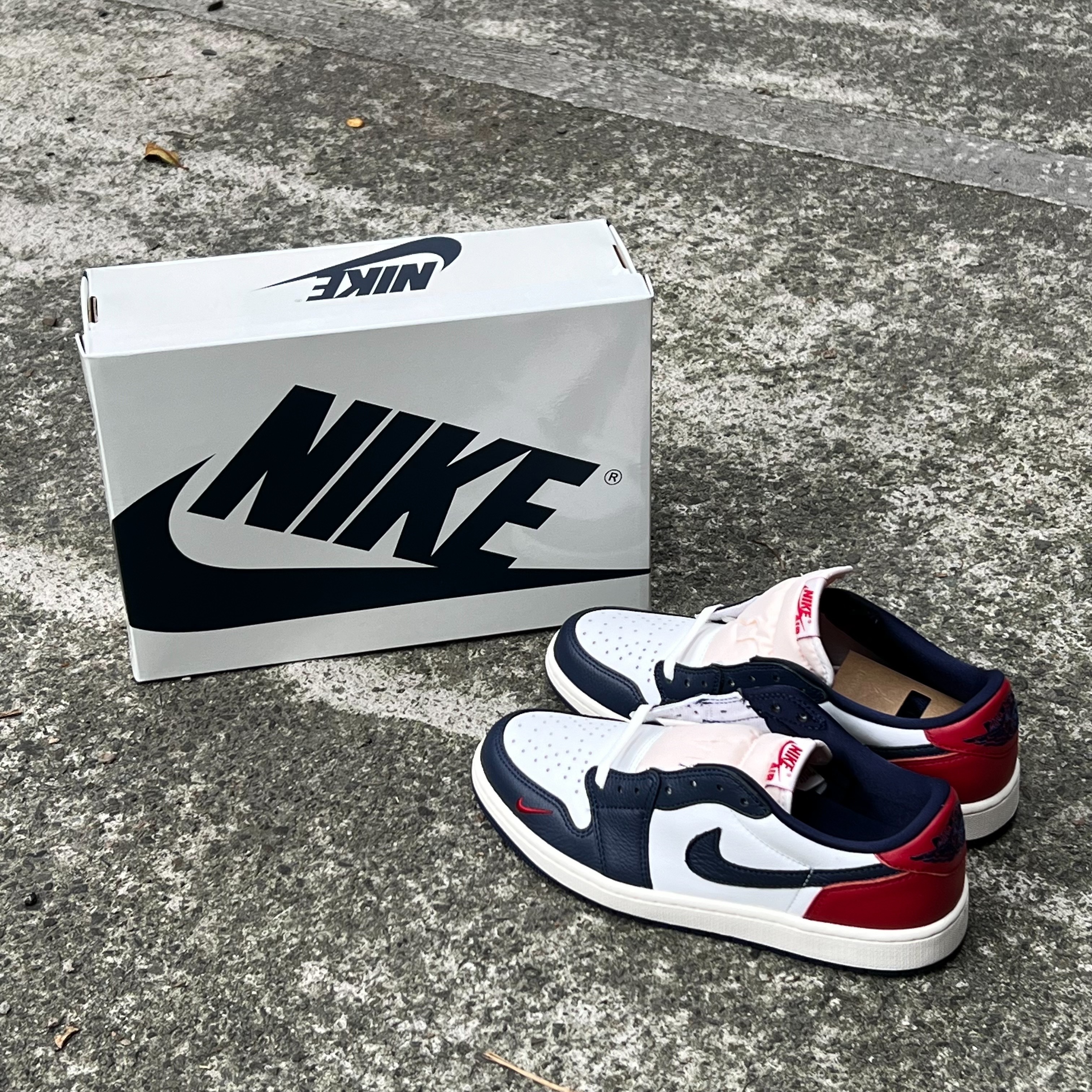 Nike Air Jordan 1 Low OG 深藍 紅 男鞋 HQ2993-100