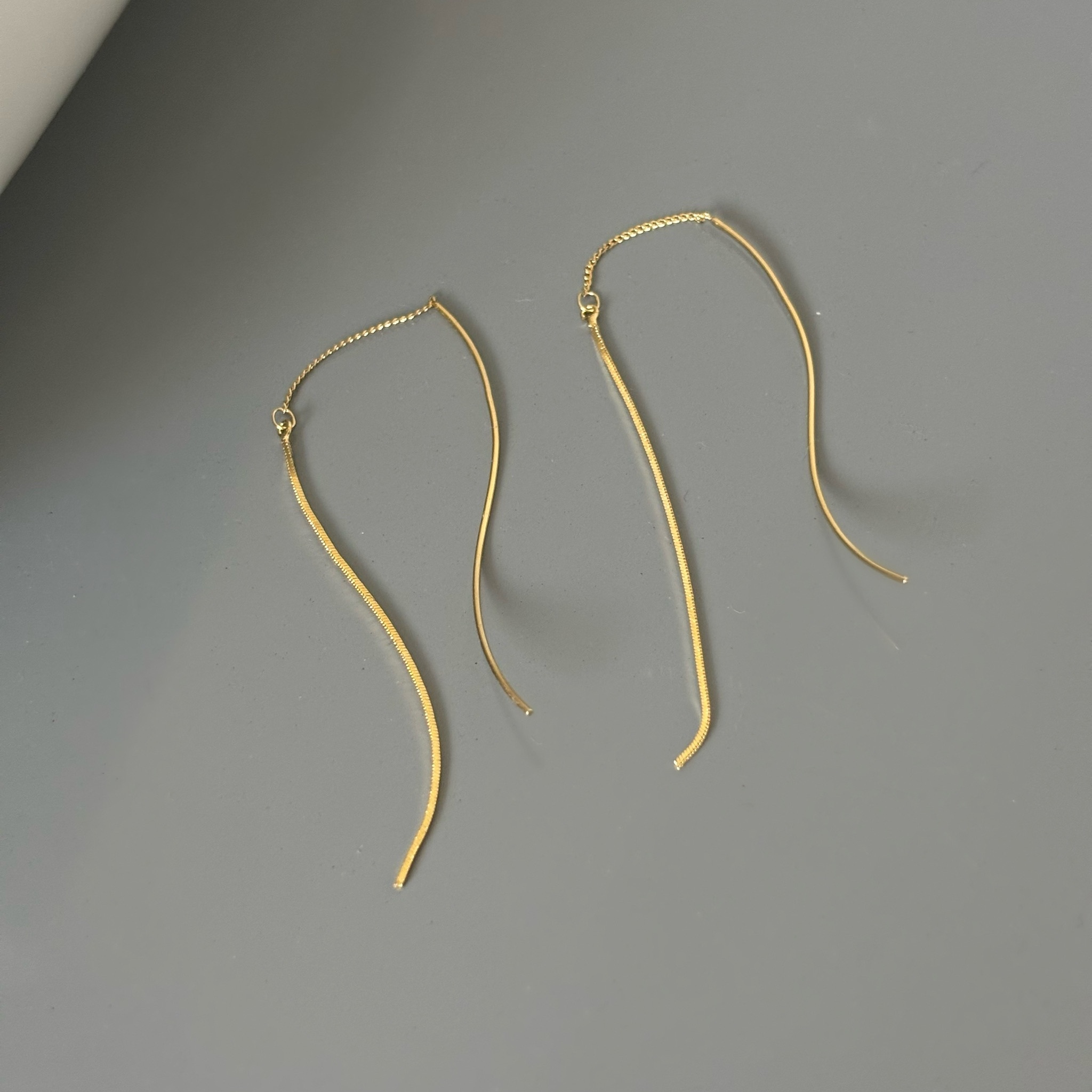 Snake chain earrings