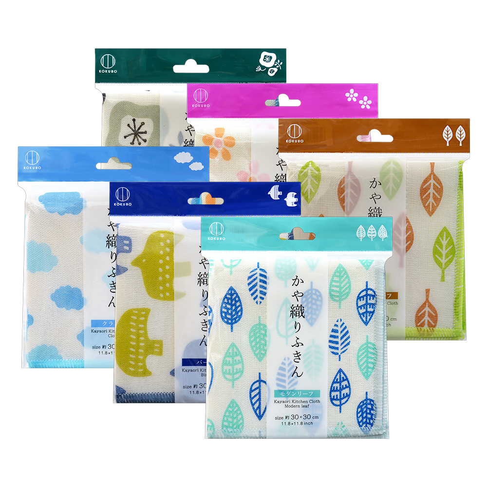 日本KOKUBO小久保家事清潔抹布(多款花色可選)30x30cm