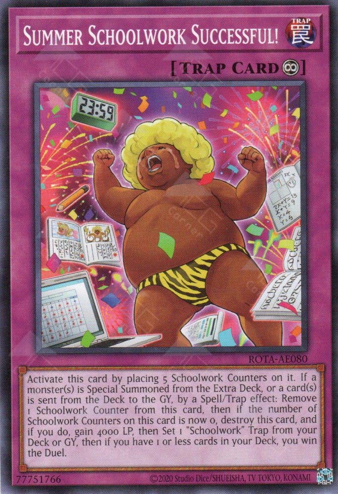 Rota-AE080 Summer Schoolwork Successful!