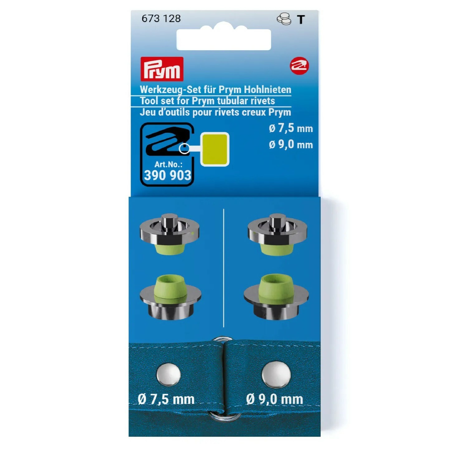 【德國Prym】VARIO創意工具-鉚釘安裝配件（7.5&9mm）