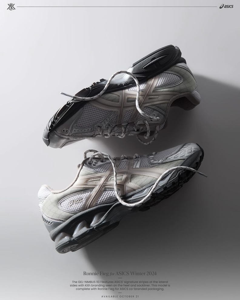 【Focus Store】預購 Kith x Asics Gel-Nimbus 10.1 "White Morganite" 白灰 1203A723-100