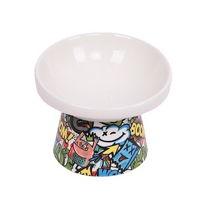 M-Pets 街頭塗鴉風斜碗 Small / Medium