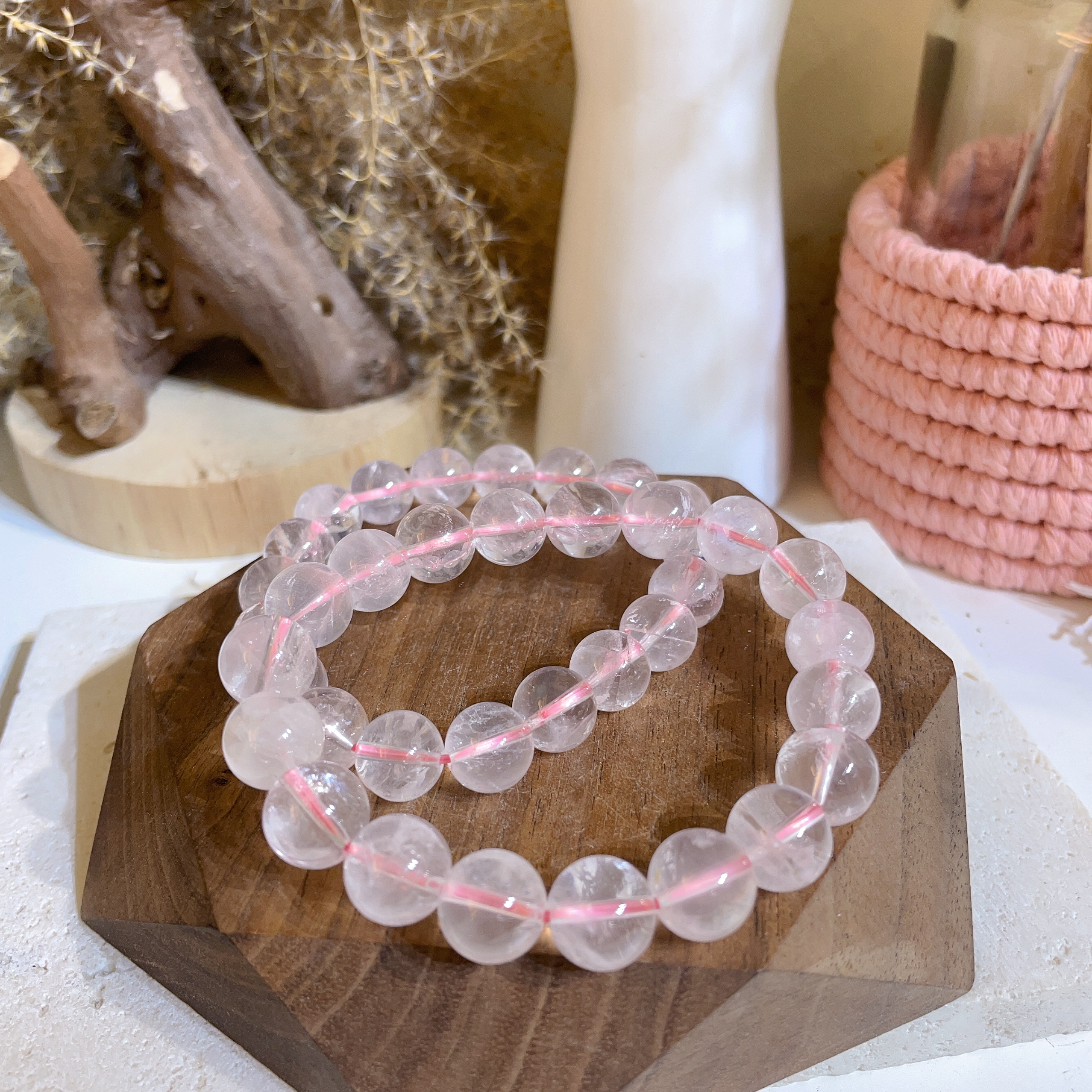 粉晶手串 10mm