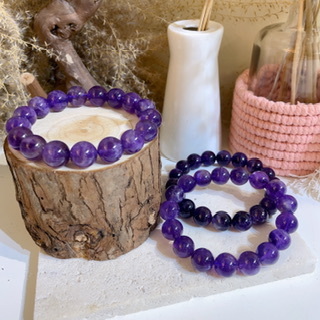 濃色紫水晶手串