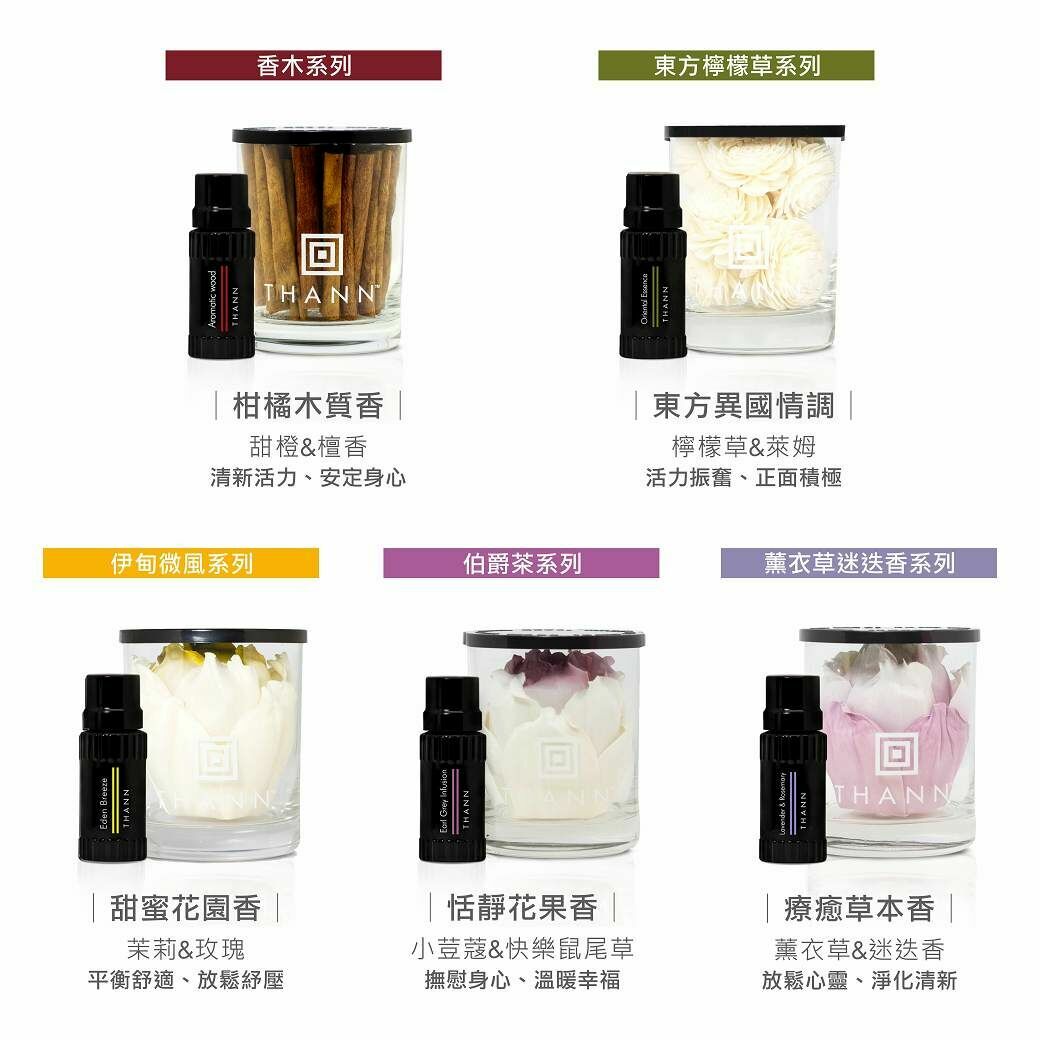 THANN 複方精油10ml+索拉花擴香杯