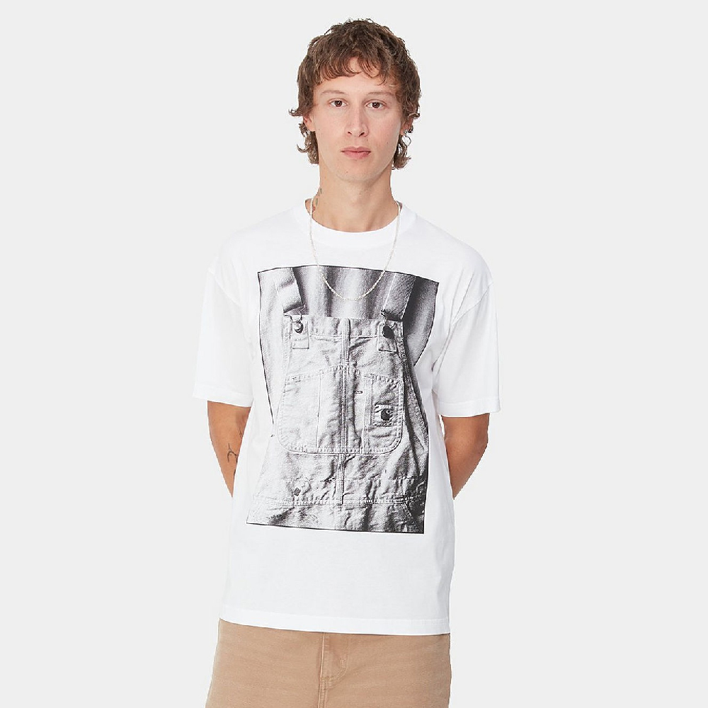 ☆ETW☆【EASY TO WEAR】CARHARTT WIP S/S BIB Overall T-Shirt 黑 白 短T 卡哈 吊帶褲