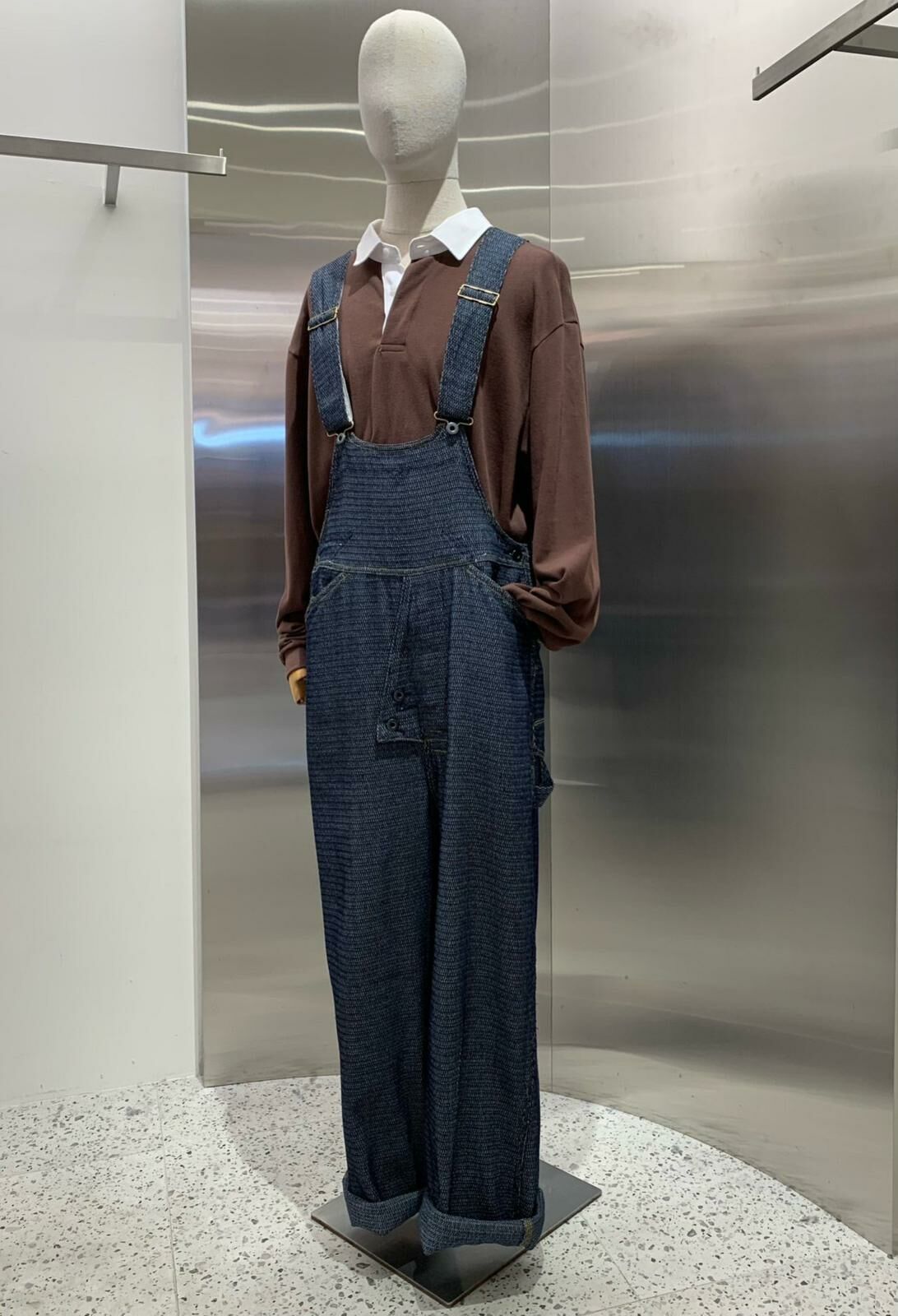 吊帶牛仔工人褲 HAND-043P