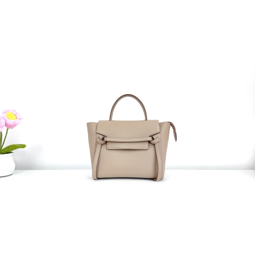 Celine Pico Belt Bag - Beige / Ghw