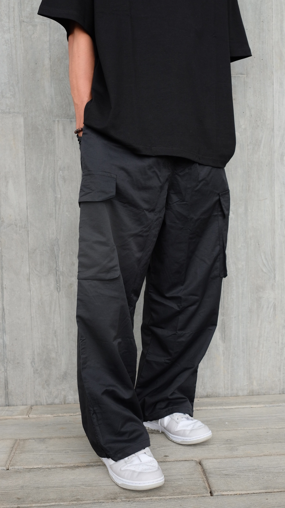 LPT0058 橡筋腰直筒工裝褲