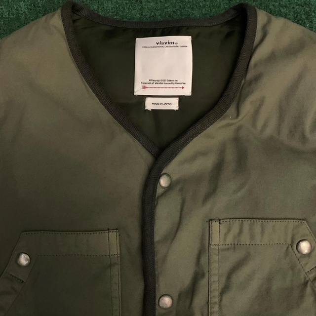 VISVIM COVEY DOWN VEST *MUD DYE 泥染 - OLIVE SIZE 2 IN STOCK NOW (現貨發售中)