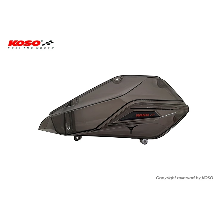 【KOSO】DRG MMBCU 導風空濾外蓋-透明燻黑殼